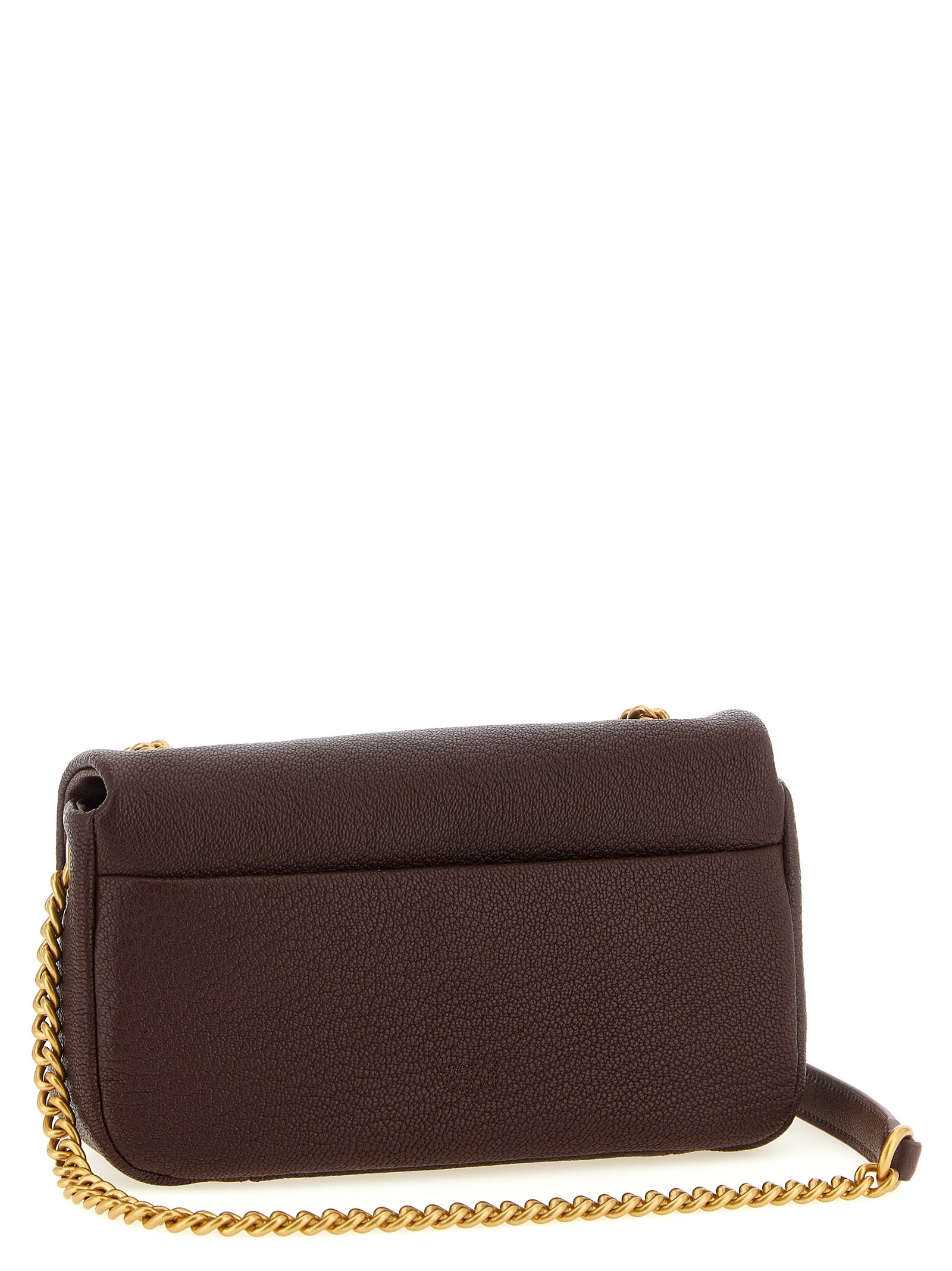 PINKO Schultertasche aus braunem Lammleder