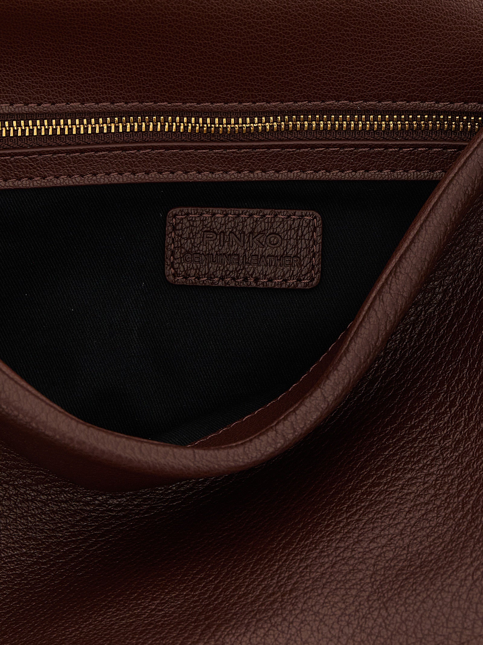 PINKO Schultertasche aus braunem Lammleder