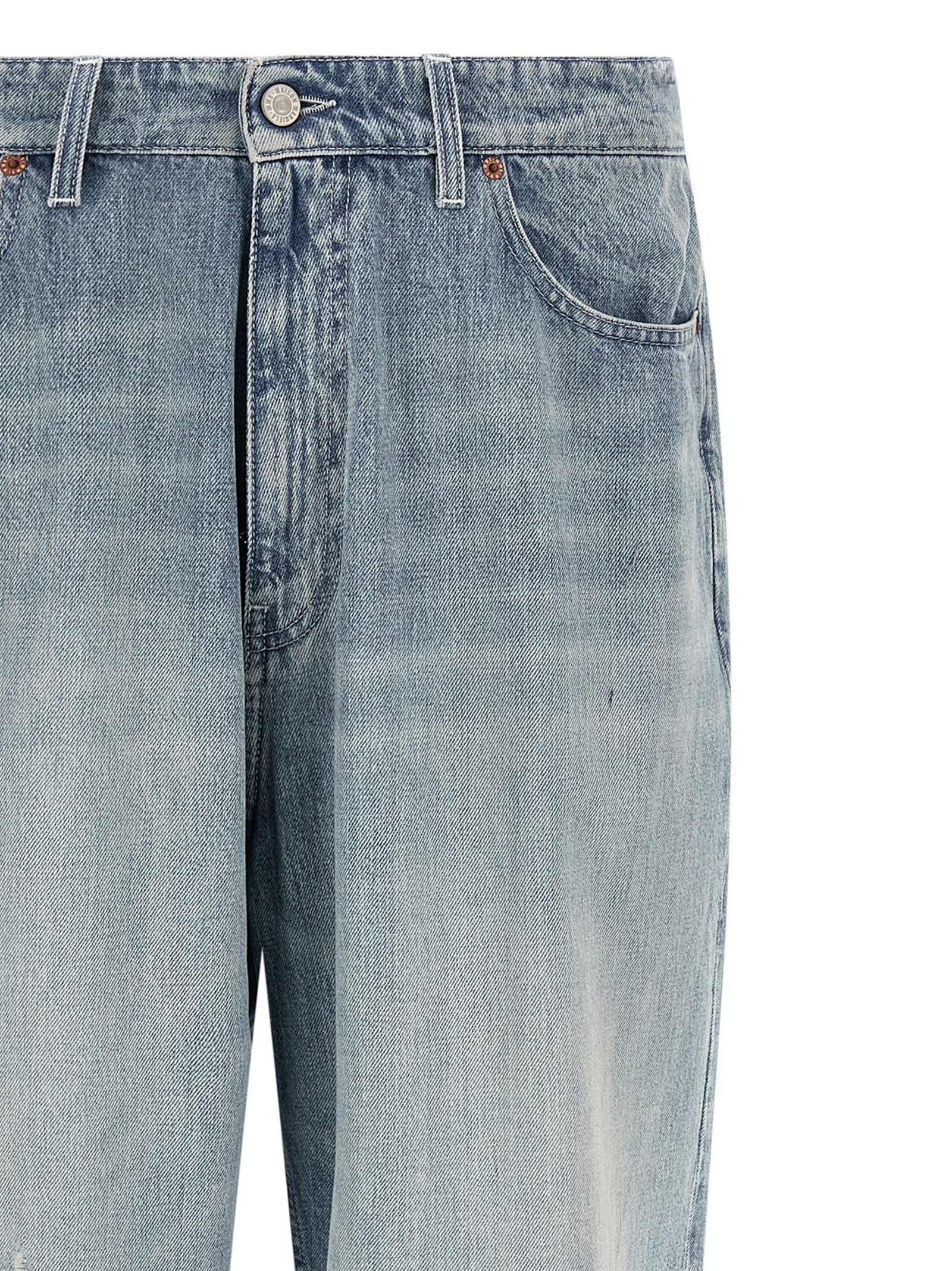 MM6 Maison Margiela Blaue Jeans aus Baumwolle im geraden Schnitt