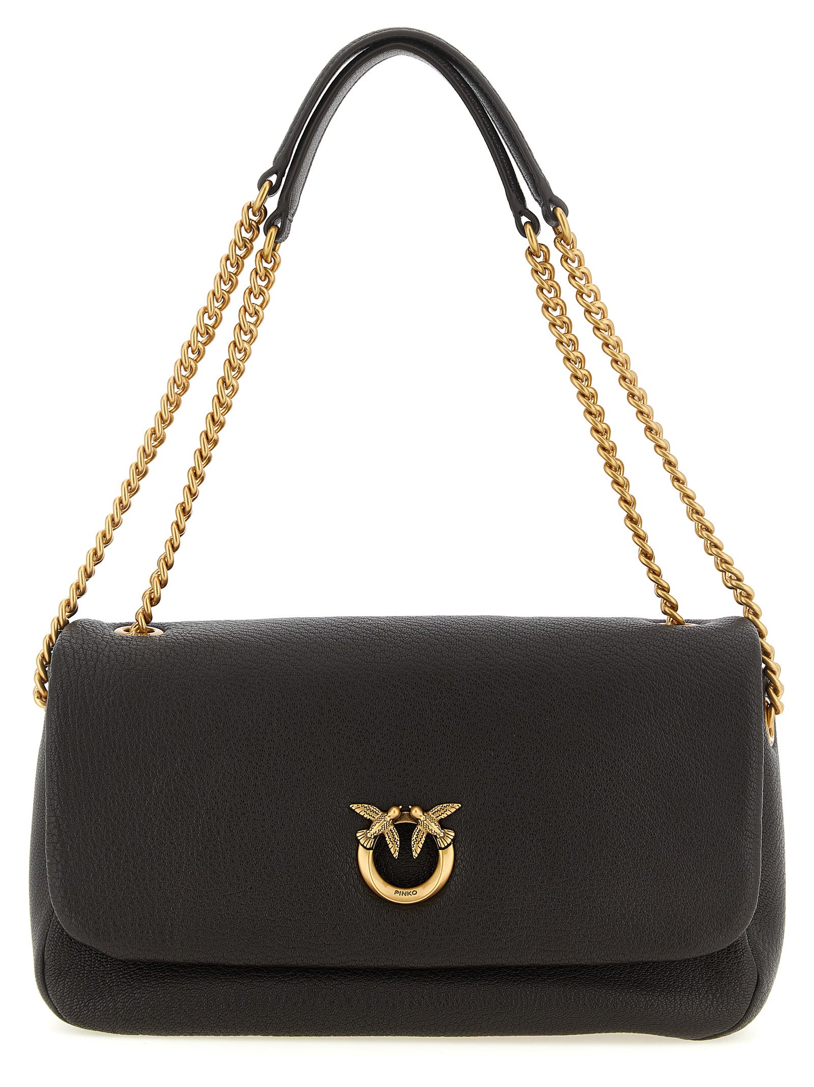 PINKO Schultertasche aus braunem Lammleder
