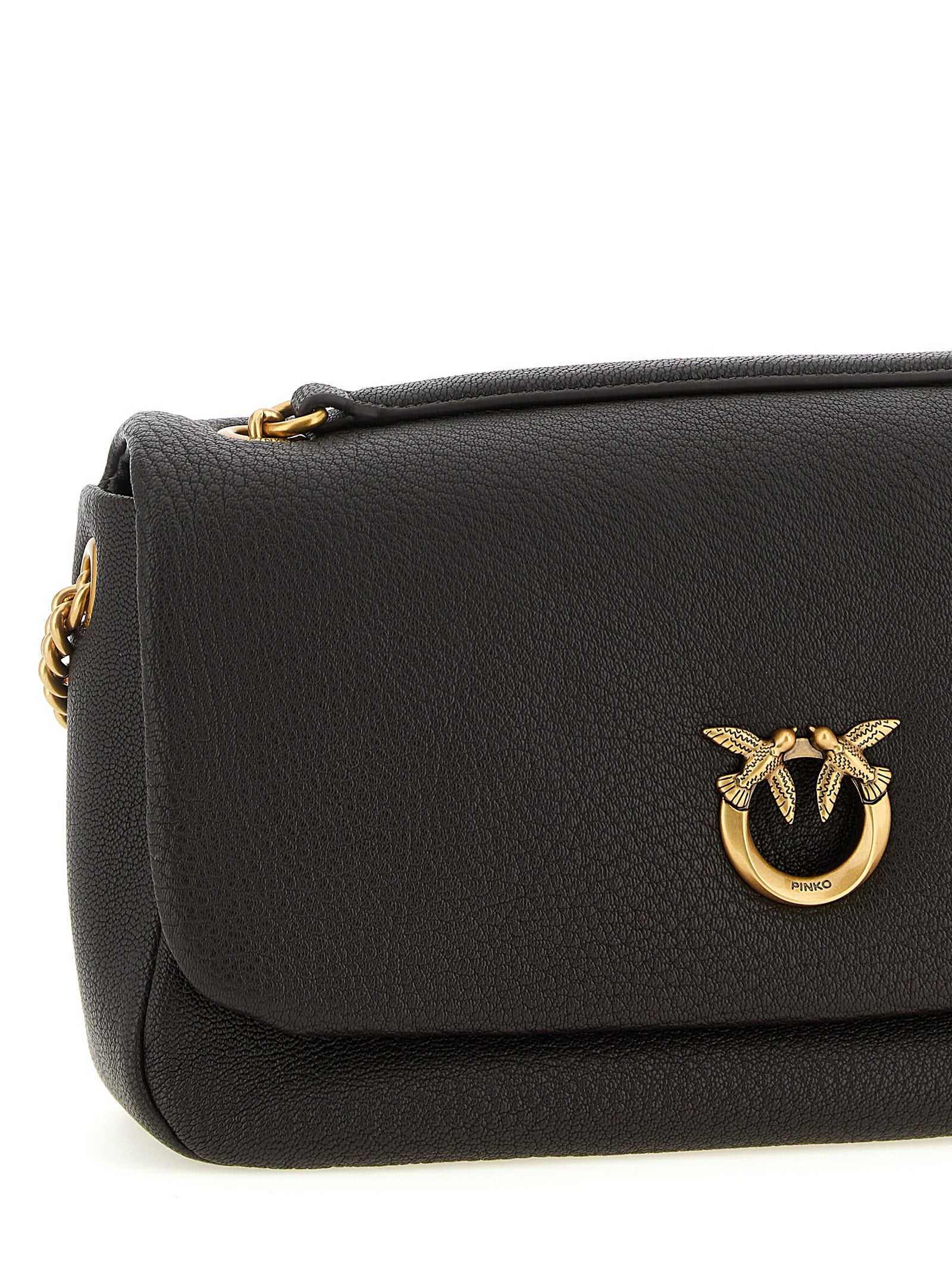 PINKO Schultertasche aus braunem Lammleder