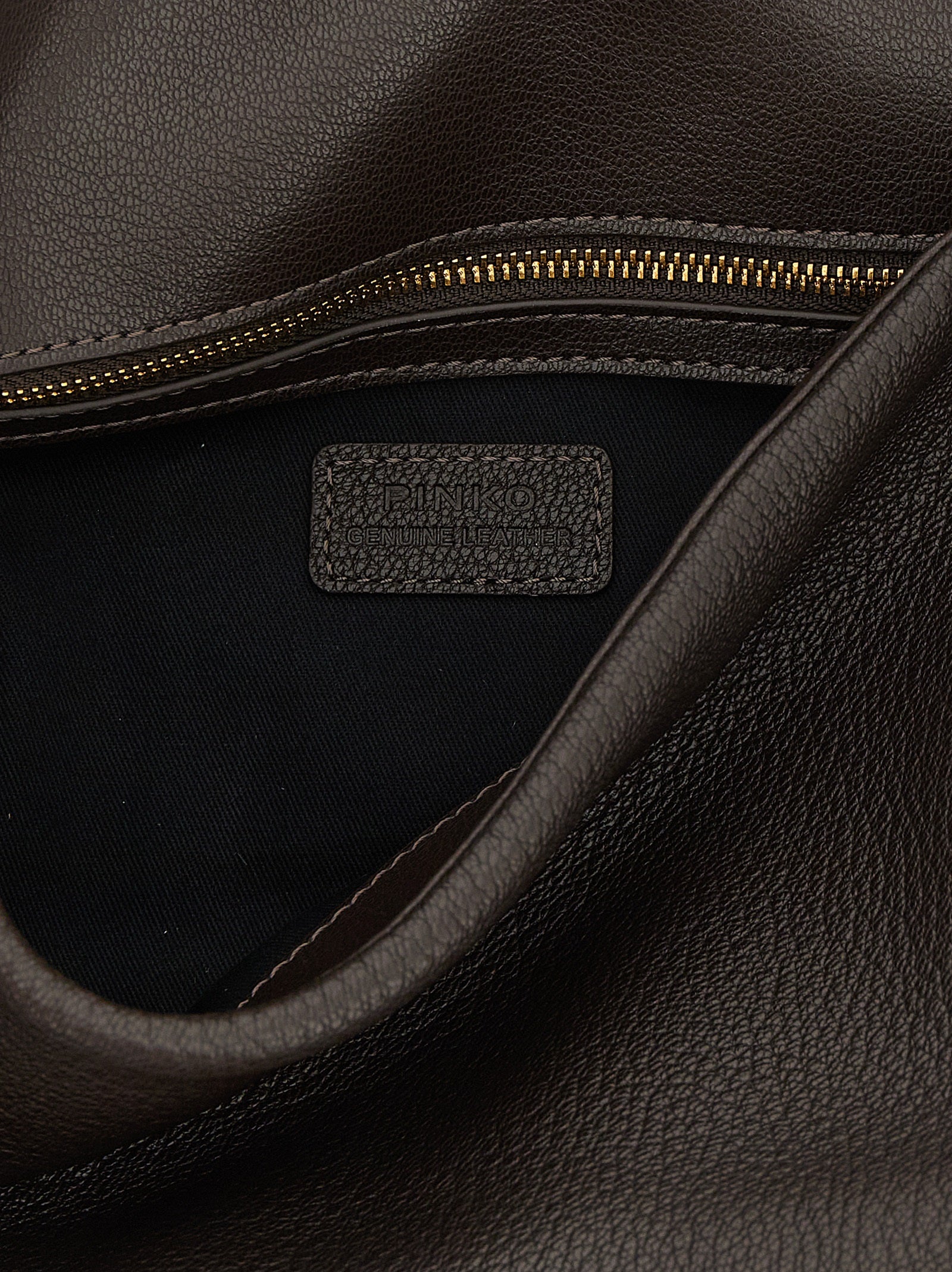 PINKO Schultertasche aus braunem Lammleder