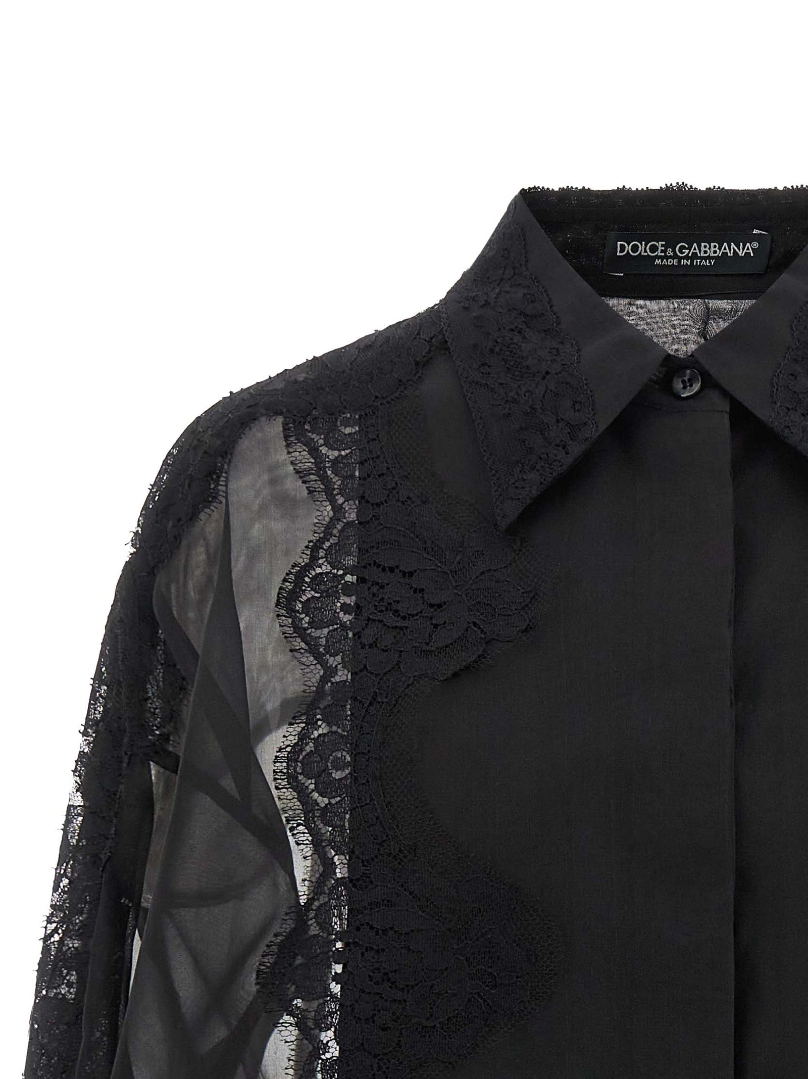 Dolce & Gabbana Schwarze Seidenbluse
