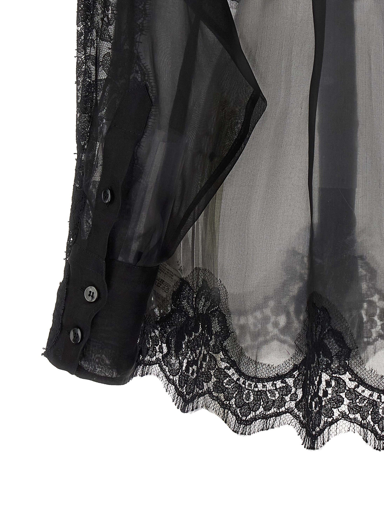 Dolce & Gabbana Schwarze Seidenbluse