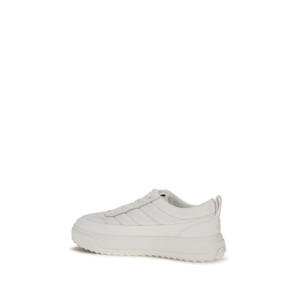 Moncler Weiße Kalbsleder Bos Taurus Athletic Sneaker
