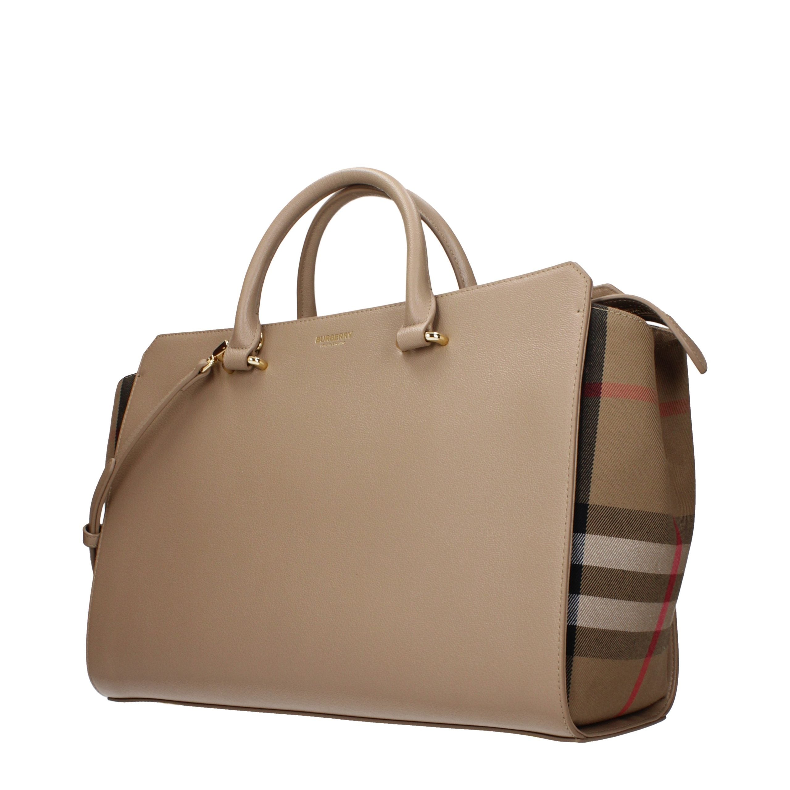 Burberry Beige Leder Handtasche