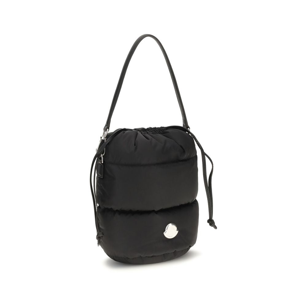 Moncler Schwarze Nylon-Bucket-Bag