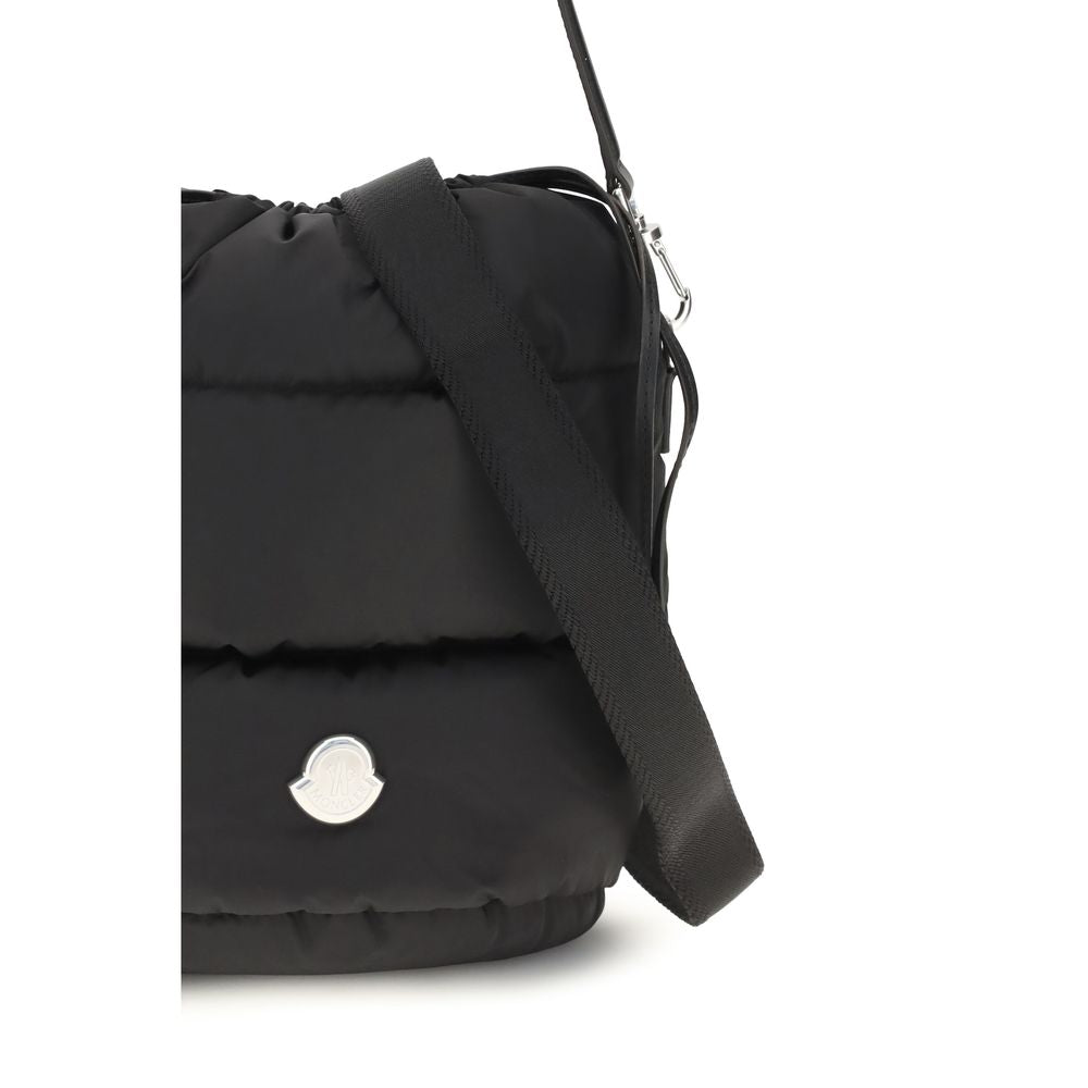 Moncler Schwarze Nylon-Bucket-Bag