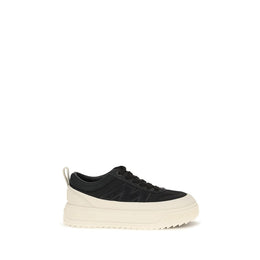 Moncler Schwarze Polyamid-Sneaker für Sport