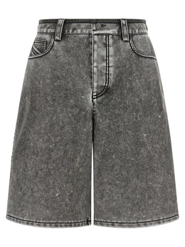 Diesel Graue Bermuda-Shorts aus Polyethylen