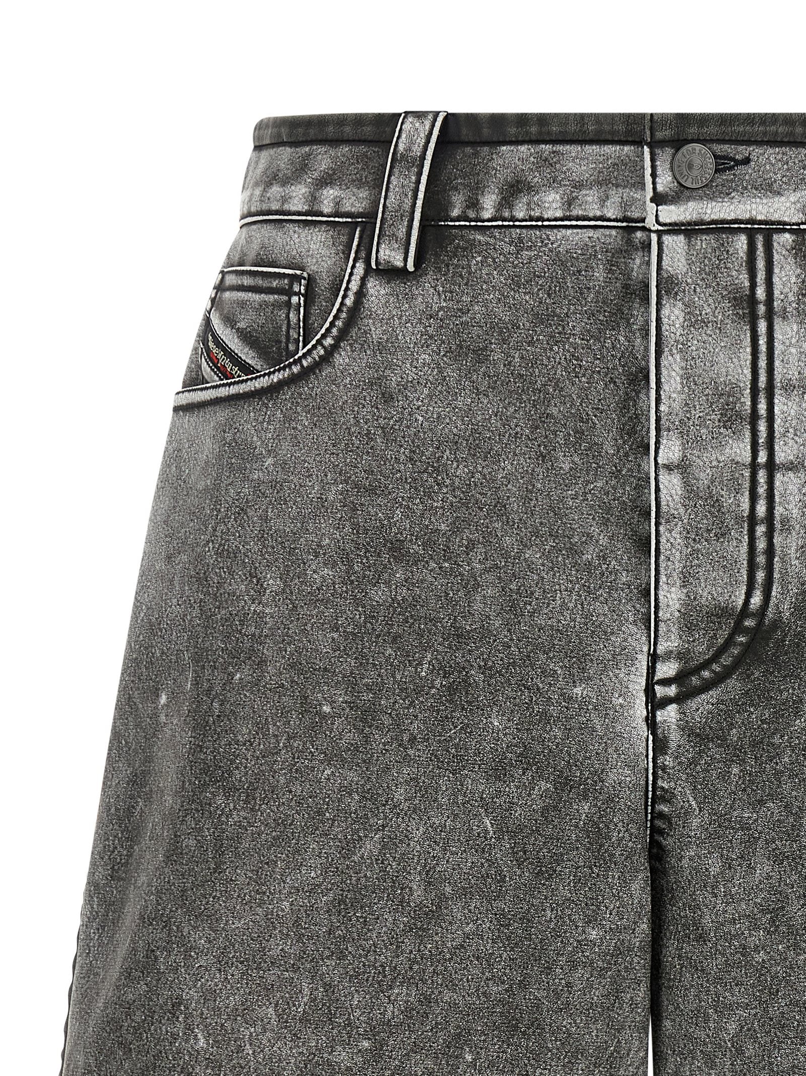 Diesel Graue Bermuda-Shorts aus Polyethylen