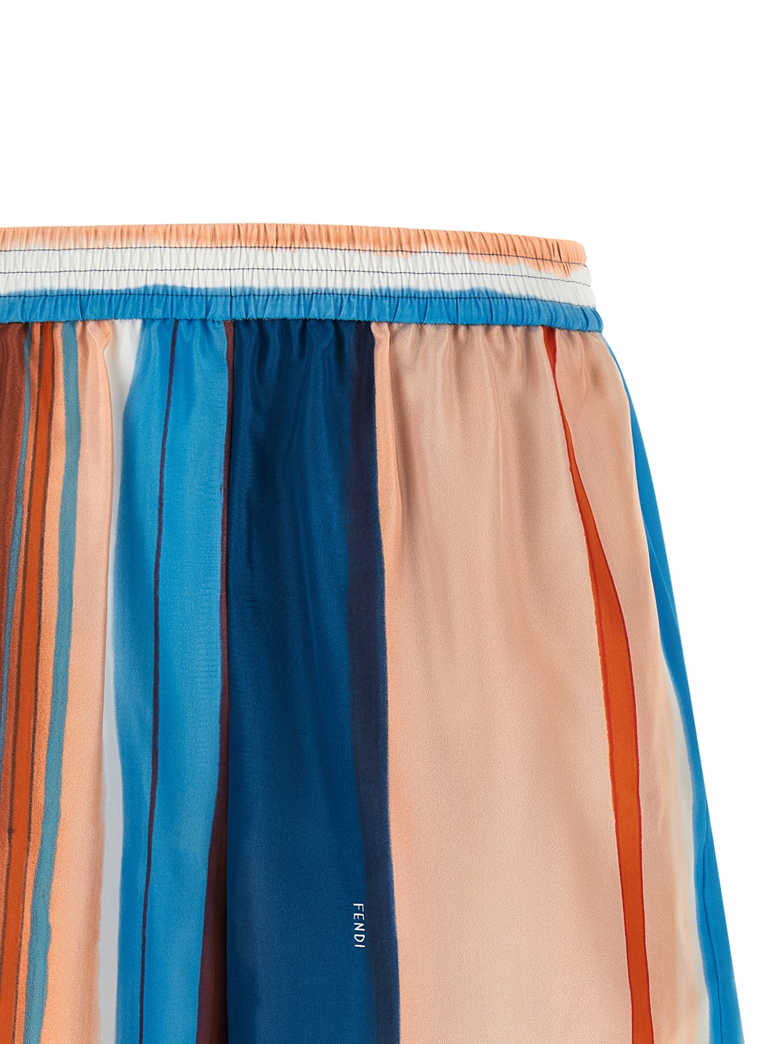 Fendi Mehrfarbige Cargo-Shorts aus Seide