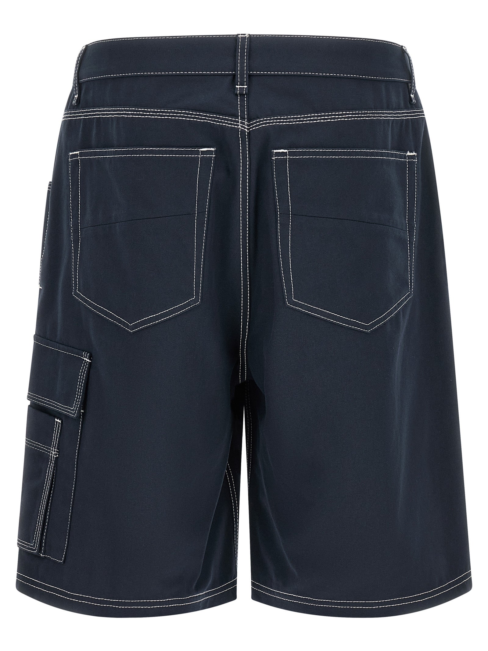 Fendi Blaue Baumwoll-Bermudashorts