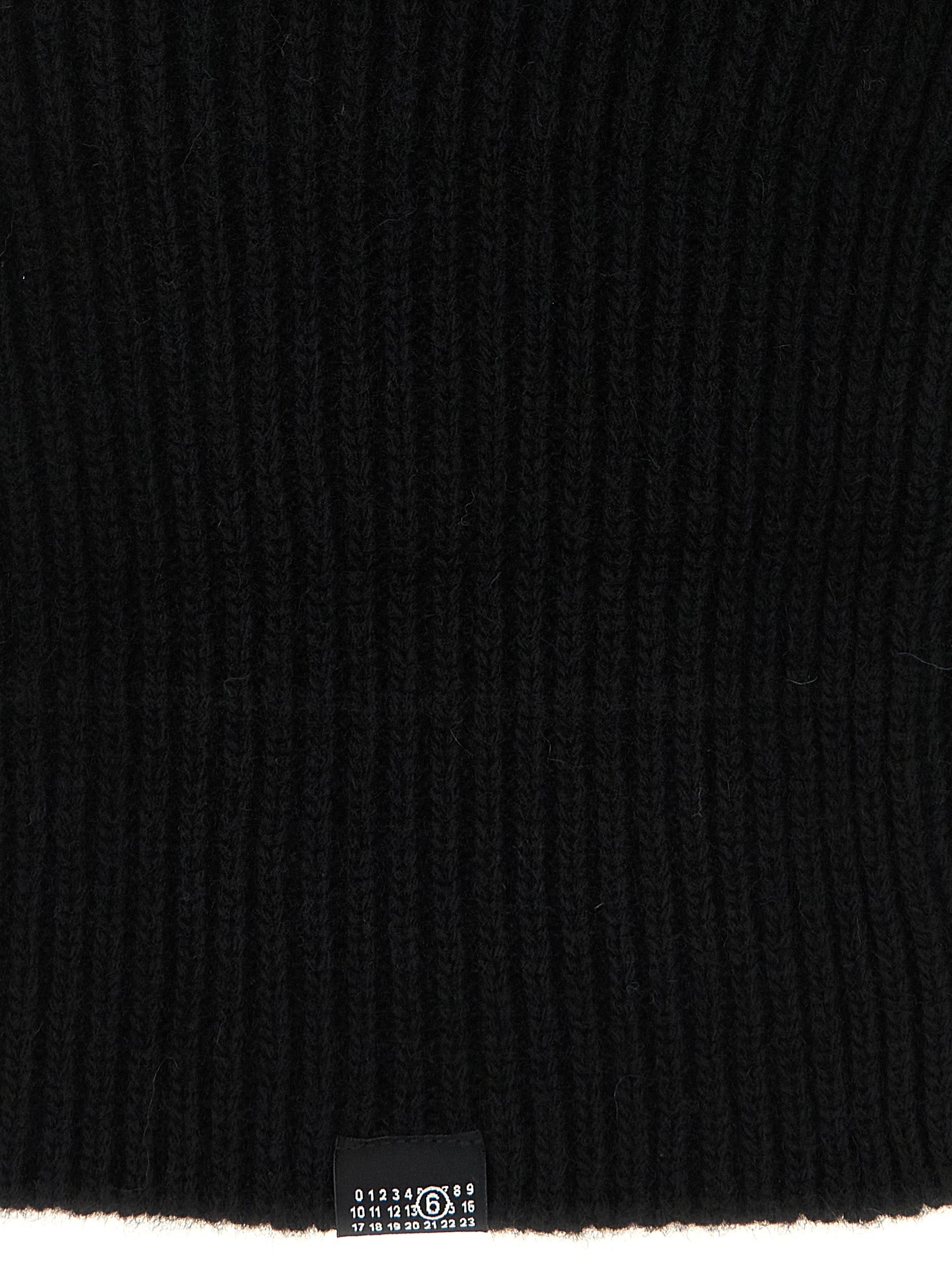 MM6 Maison Margiela Schwarzer Wollhut