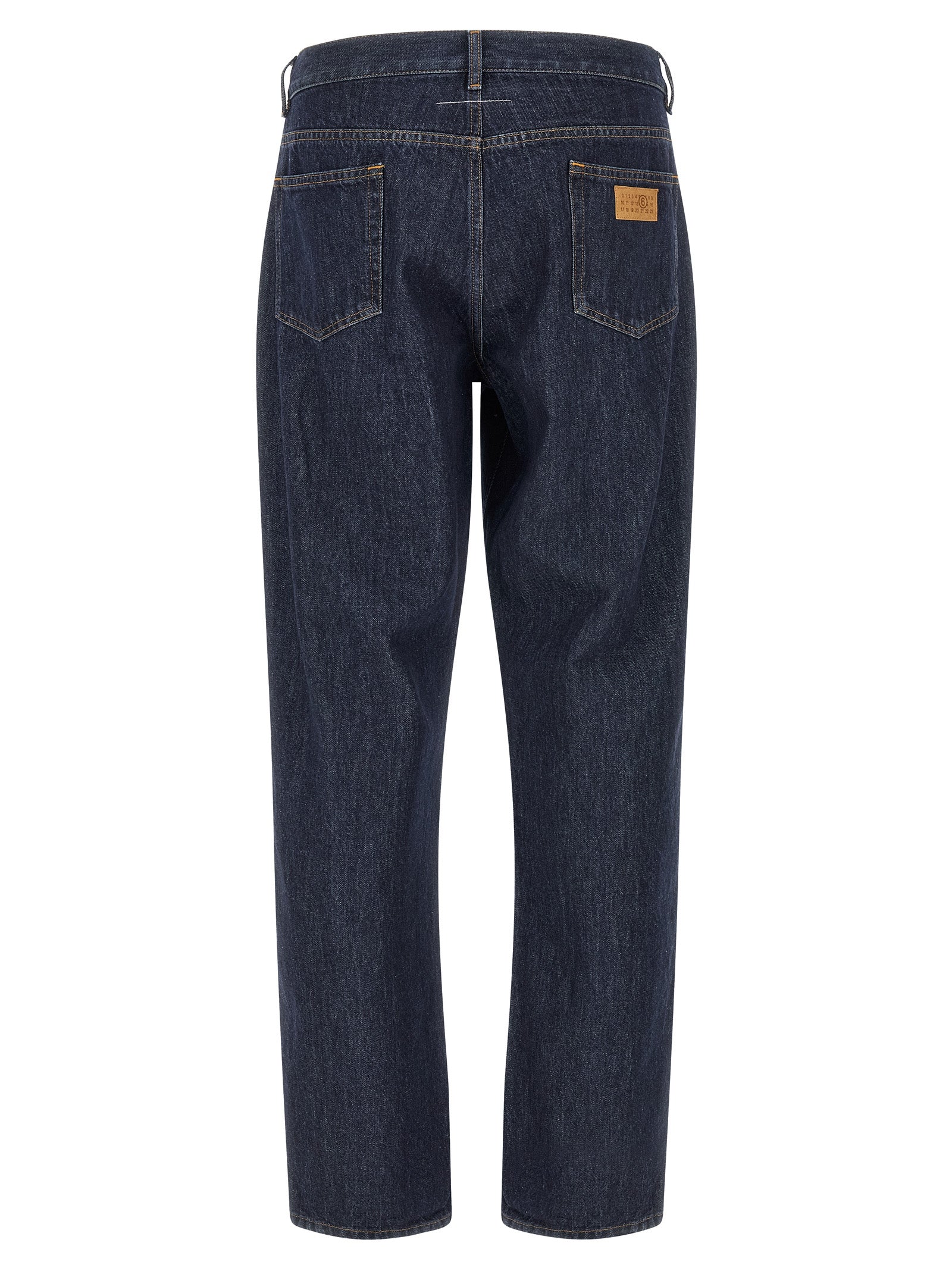 MM6 Maison Margiela Blaue Jeans aus Baumwolle im geraden Schnitt