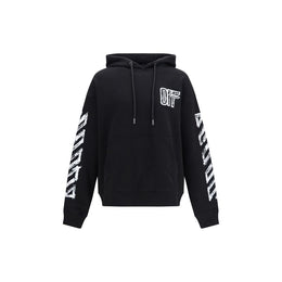 Off-White Schwarzer Baumwoll-Sweatshirt