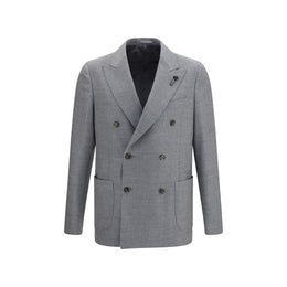 Lardini Graue Lammfelljacke Aries aus Wolle, durchgehend