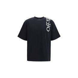 Off-White Schwarzes Baumwoll-T-Shirt