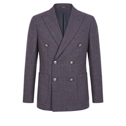 Peserico Blaue Wolljacke für Herren