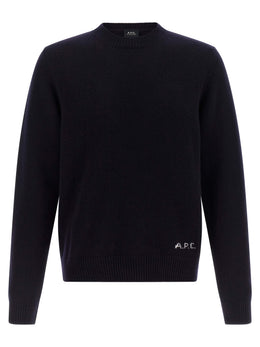 A.P.C. Blauer Wollcardigan