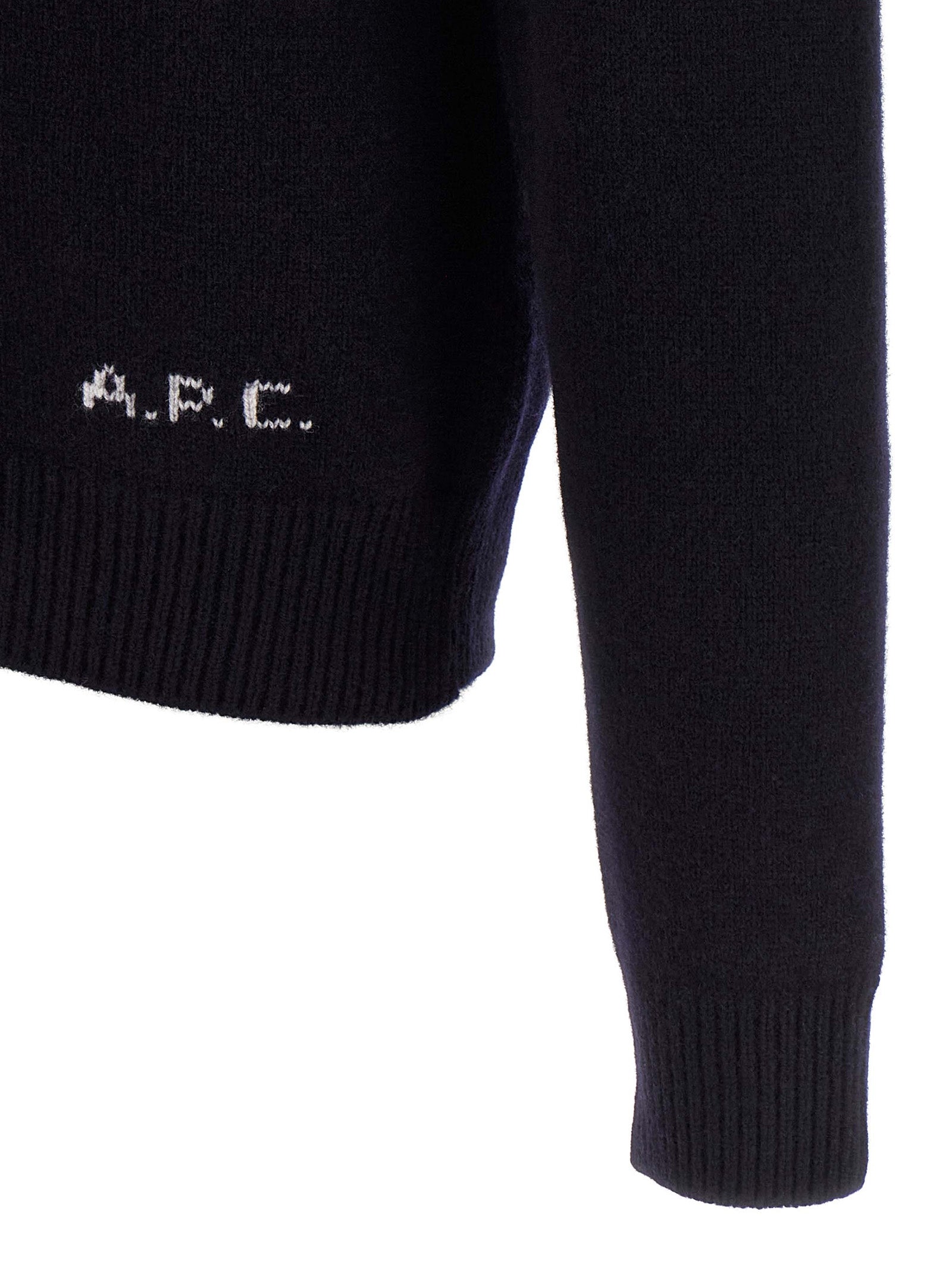 A.P.C. Blauer Wollcardigan
