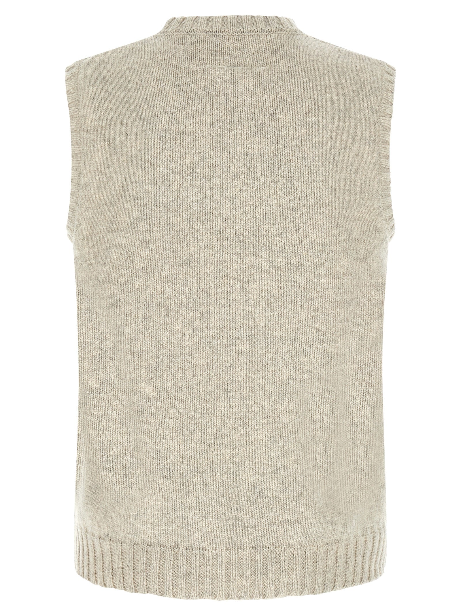 MM6 Maison Margiela Grauer Wollpullover