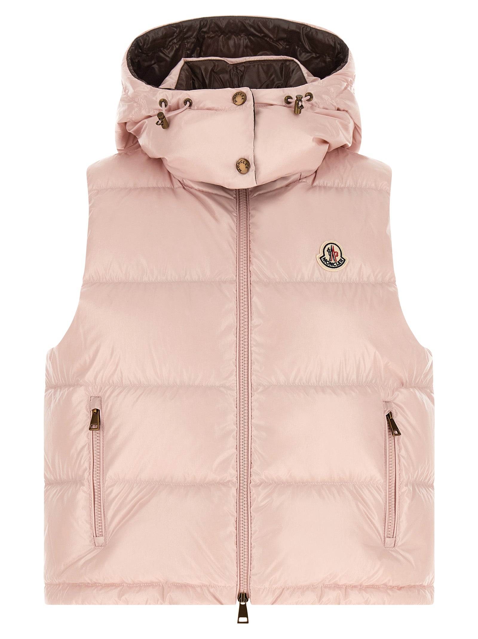 Moncler Ärmellose Weste aus mehrfarbigem Polyamid