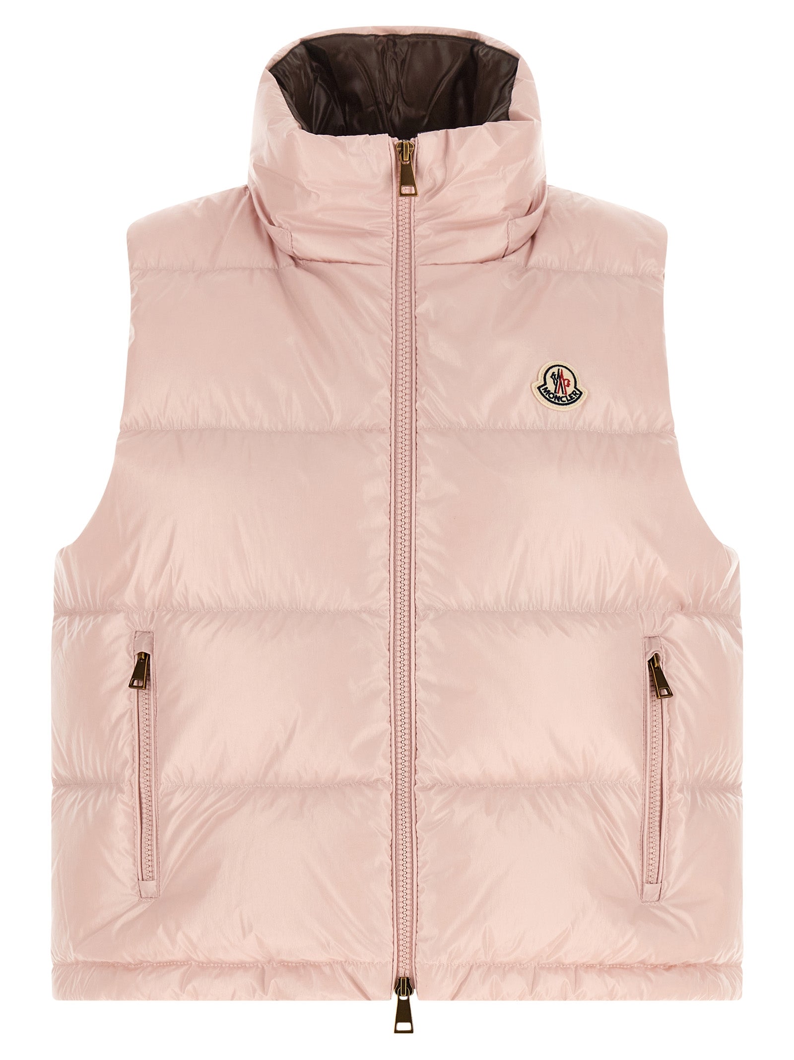 Moncler Ärmellose Weste aus mehrfarbigem Polyamid