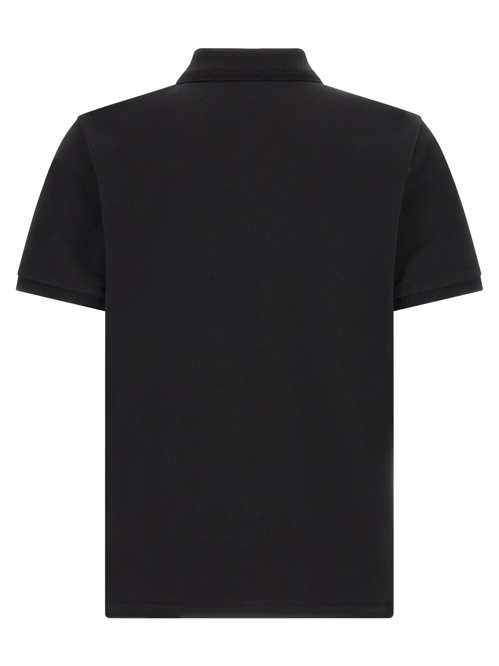 Moncler Schwarzes Baumwoll-Poloshirt
