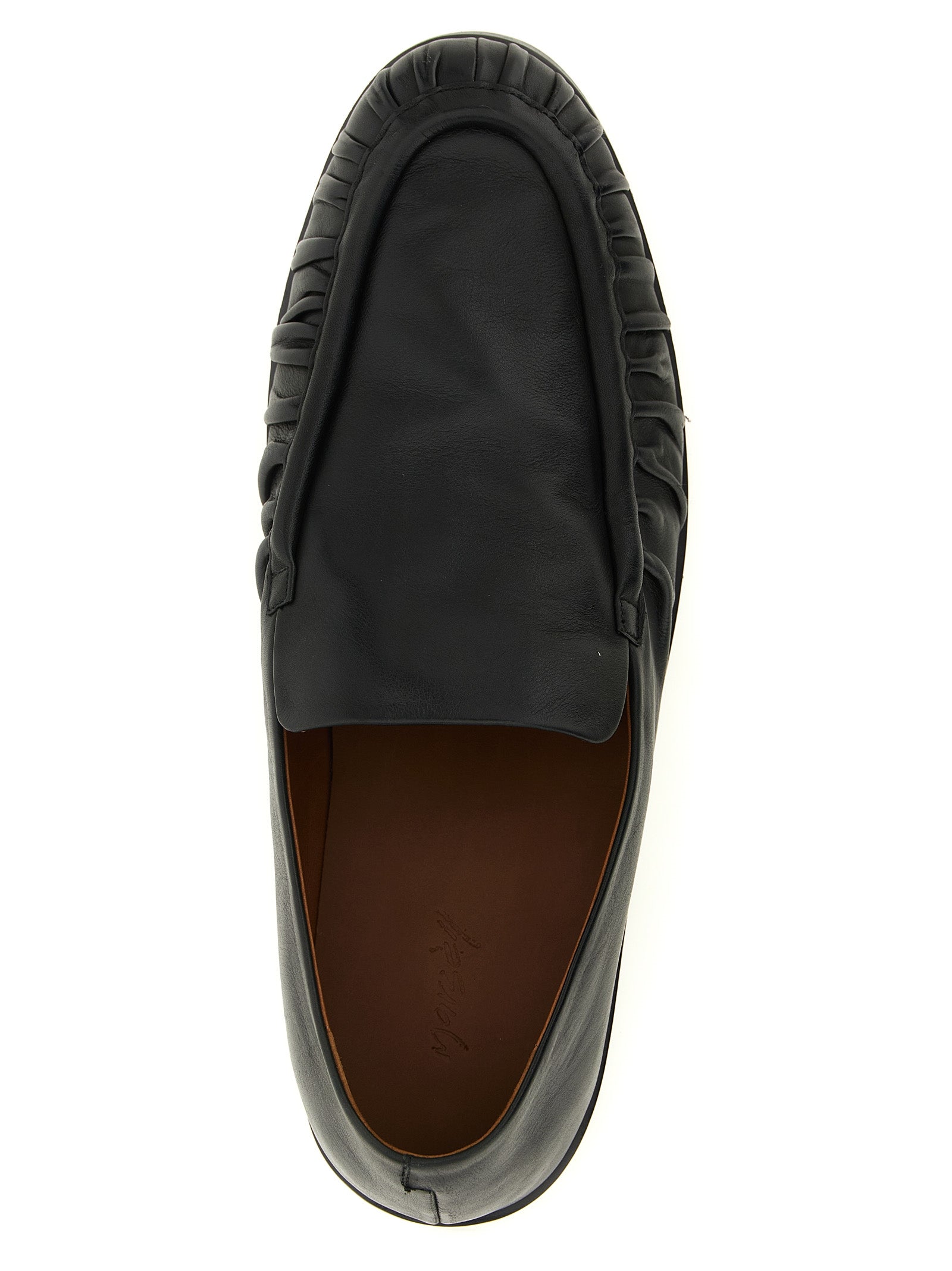 Marsell Schwarze Loafer aus Kalbsleder zum Hineinschlüpfen