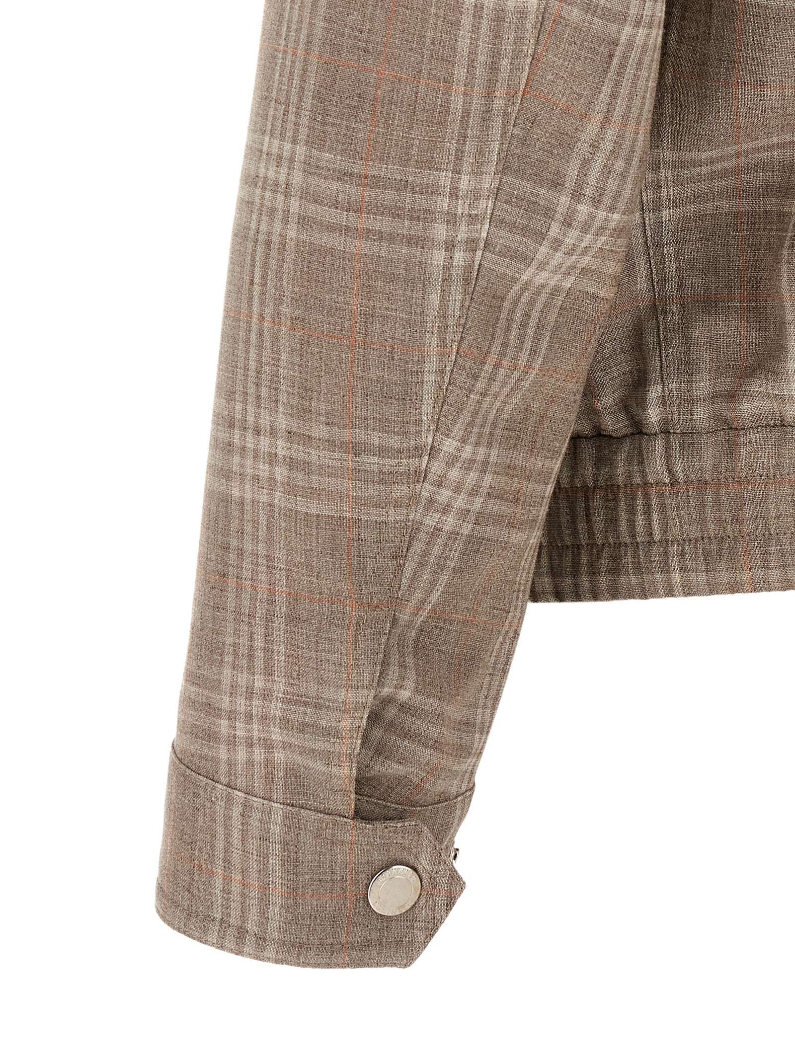 Brunello Cucinelli Brauner Wollmantel in voller Länge