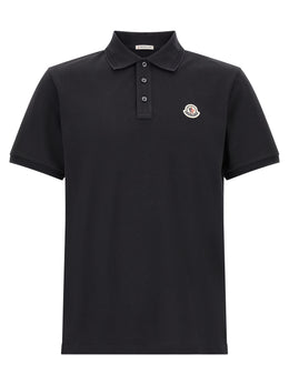 Moncler Blaues Baumwoll-Polohemd