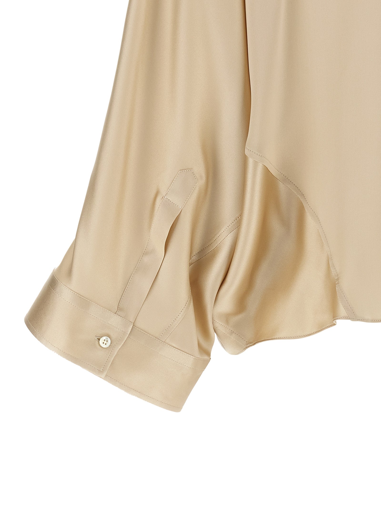 Brunello Cucinelli Beige Seidenbluse