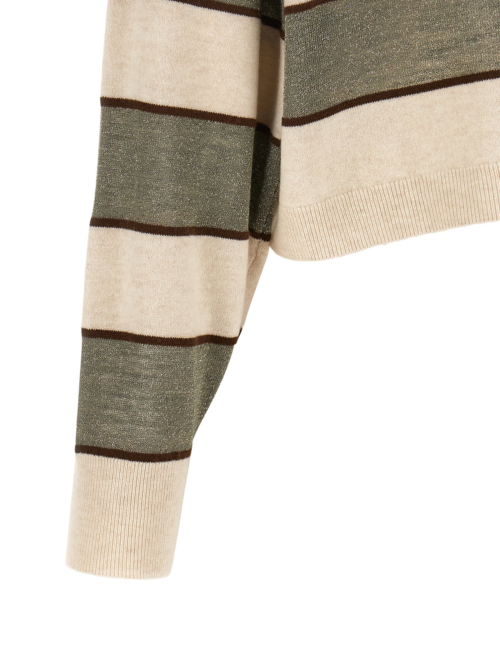 Brunello Cucinelli Mehrfarbiges Poloshirt aus reiner Schurwolle