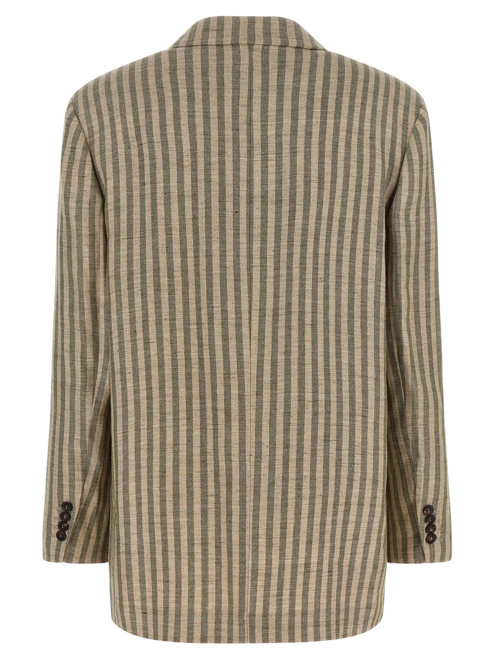 Brunello Cucinelli Zweifarbiger Leinenblazer