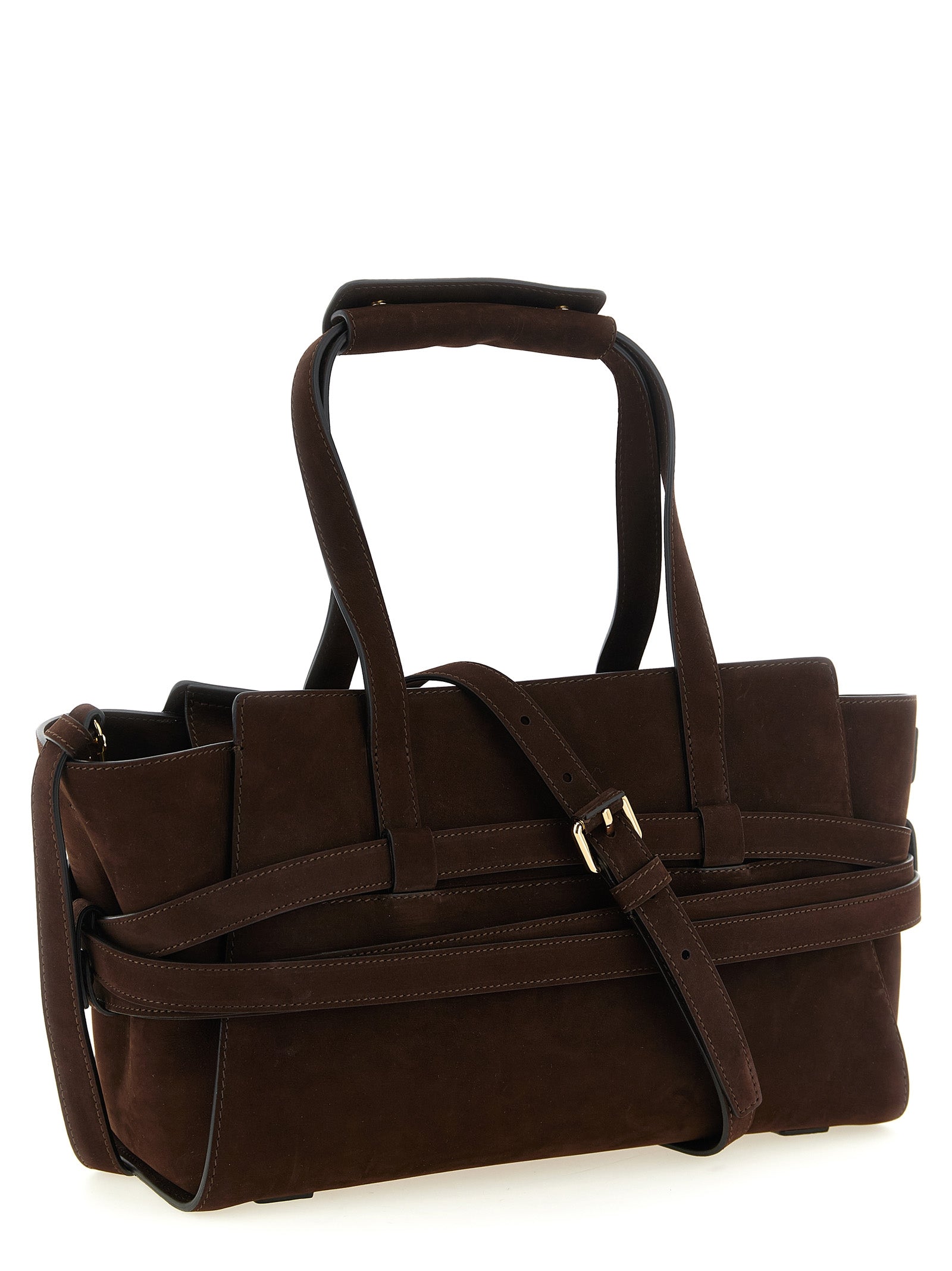 Moschino Braune Kalbsleder-Handtasche