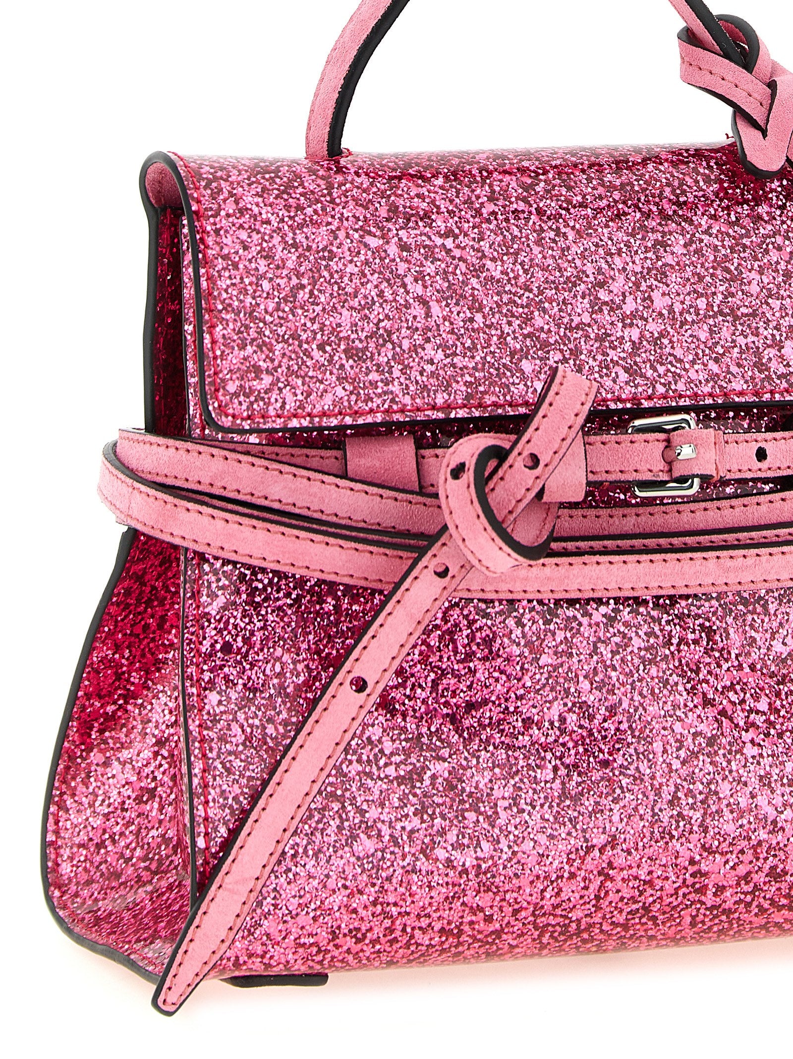 Moschino Multicolor Leder Handtasche