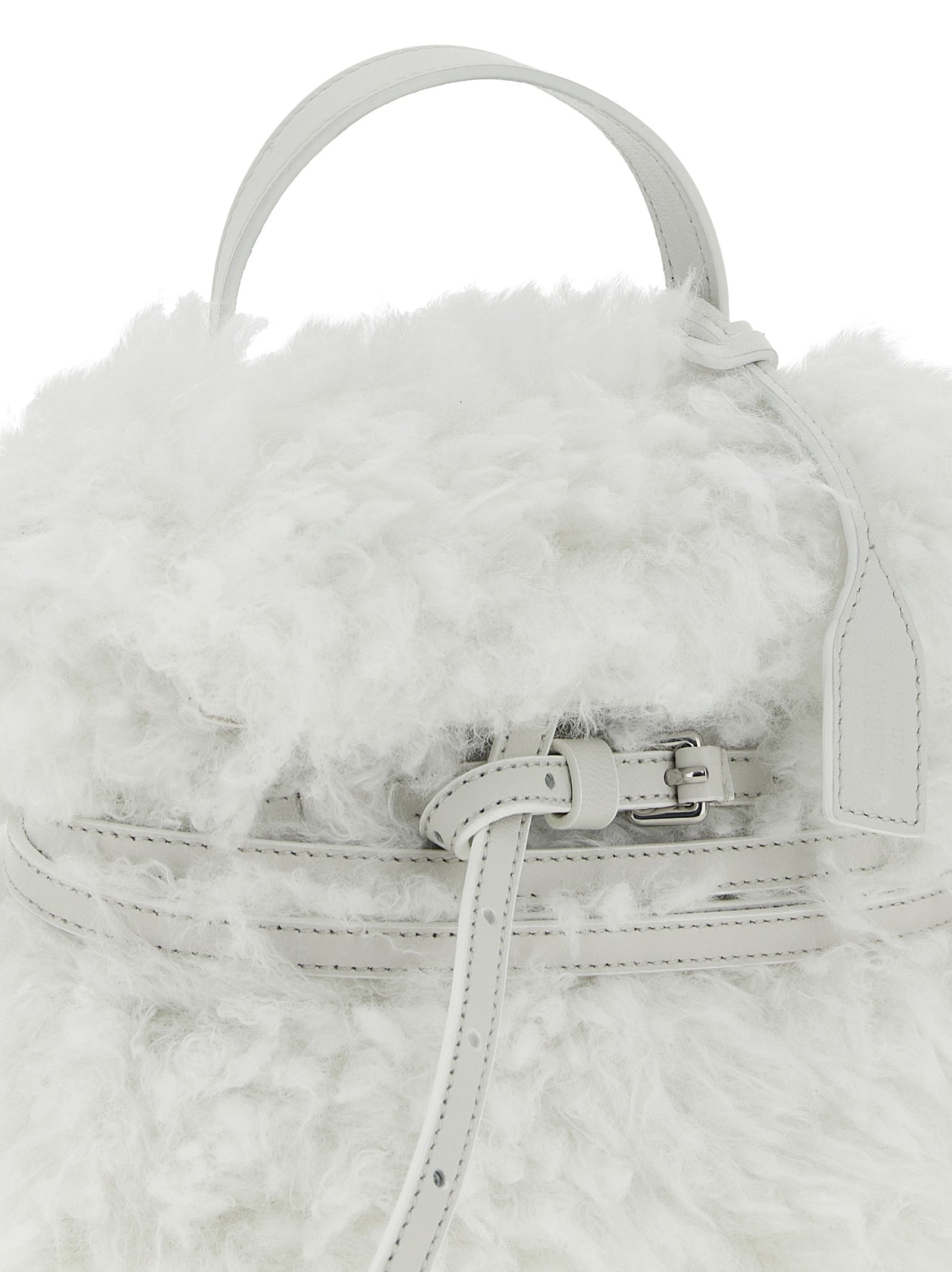 Moschino Weiße Ledertasche