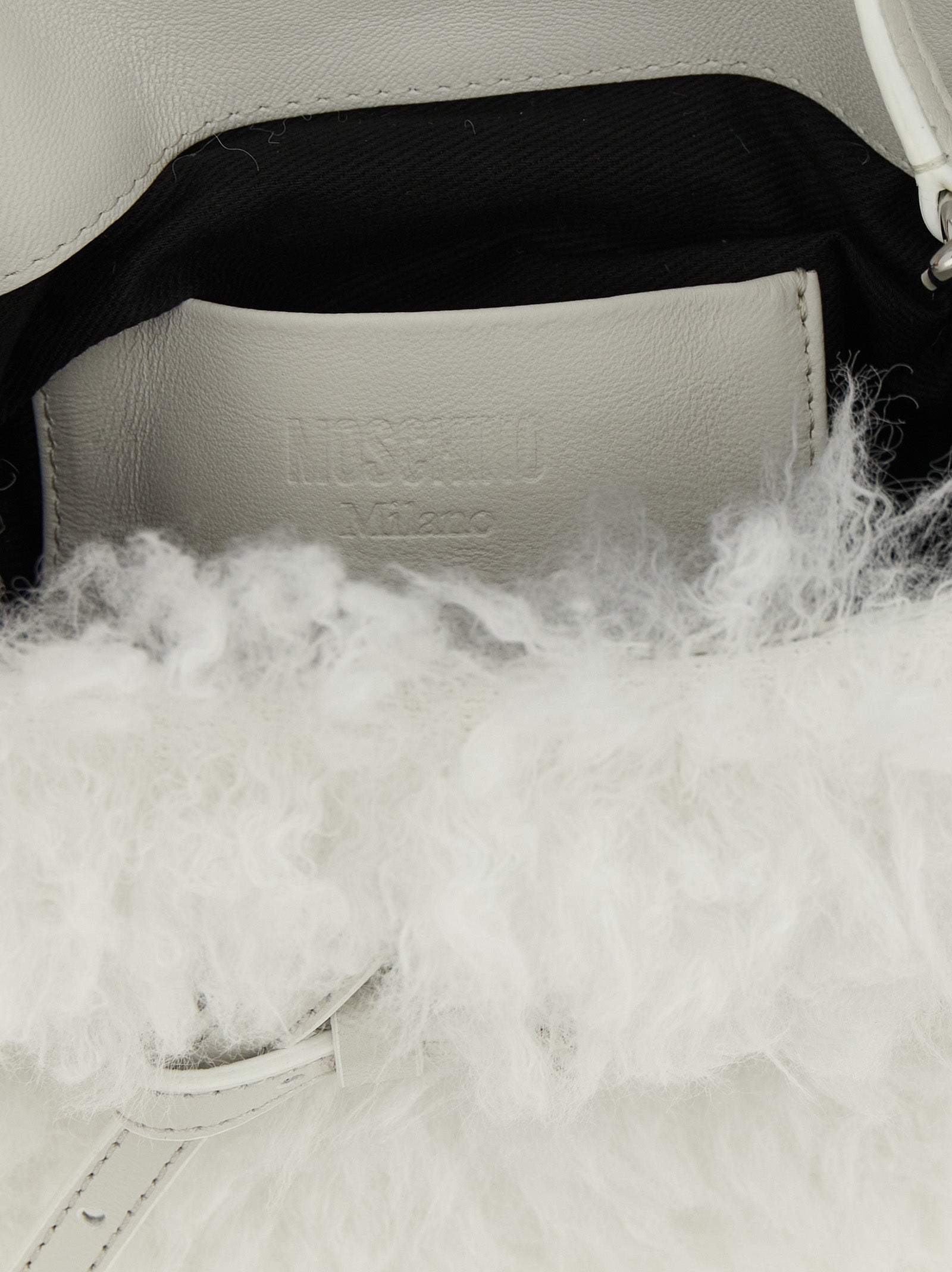 Moschino Weiße Ledertasche