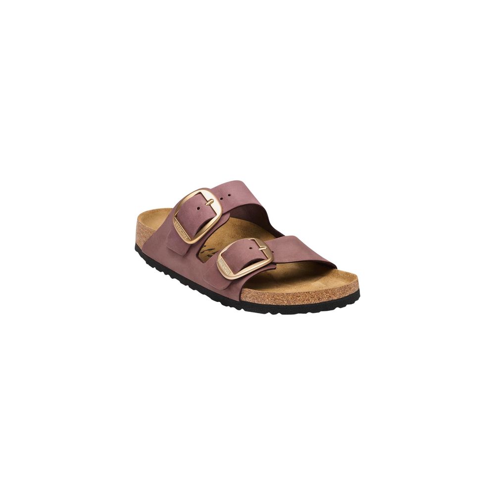 Birkenstock Mehrfarbige flache Ledersandalen