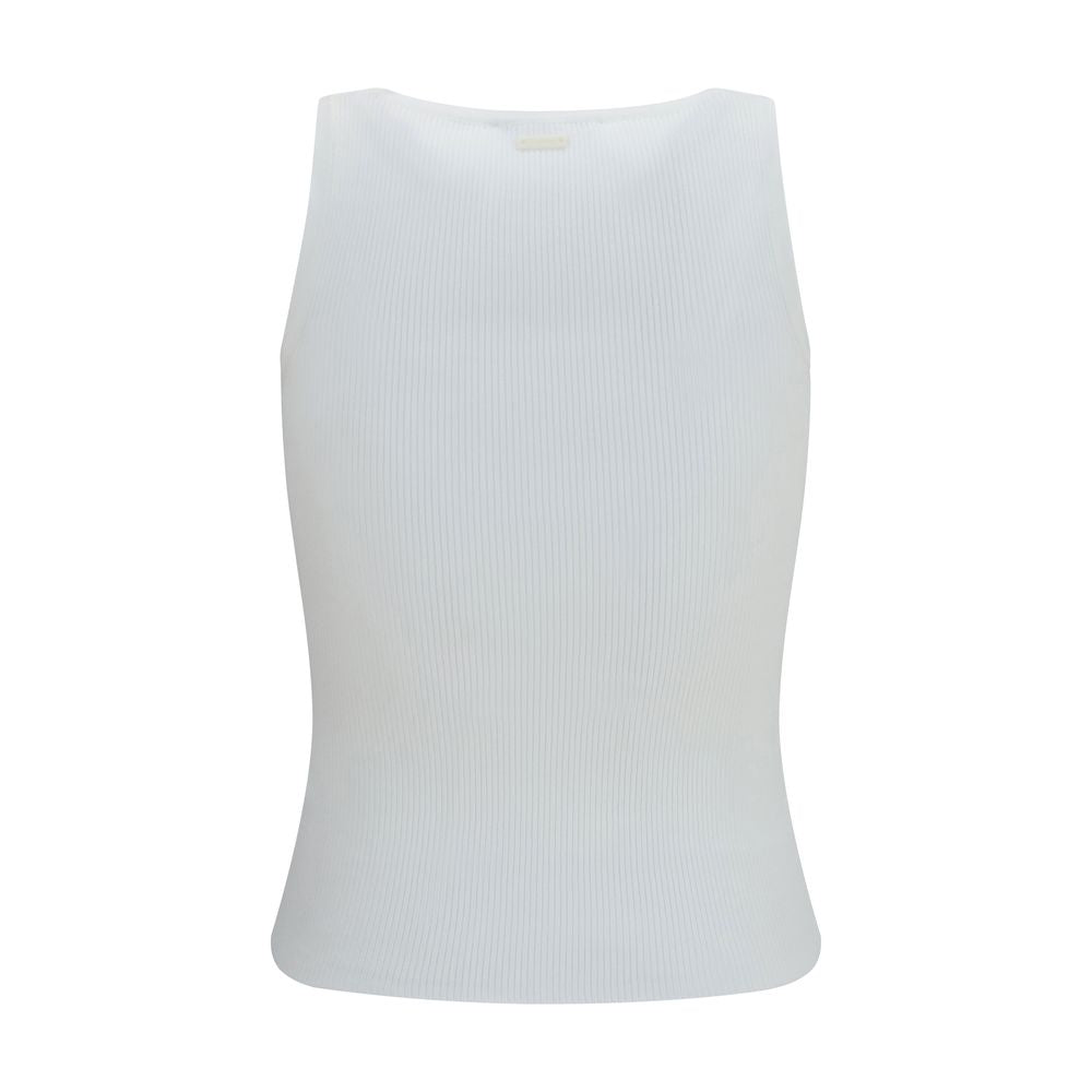 Max Mara Weiße Viskose-Trägershirts