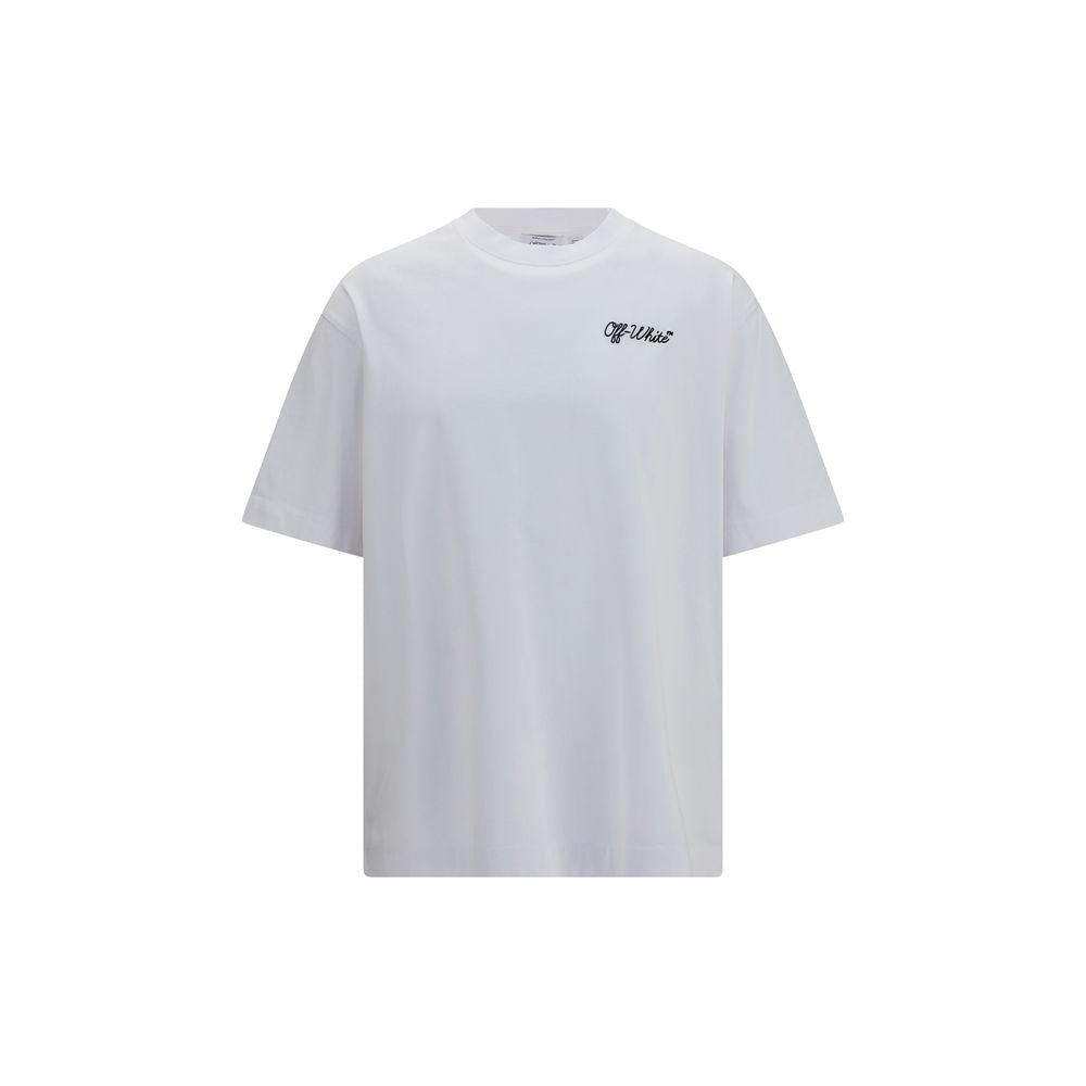 Off-White Weißes Baumwoll-T-Shirt
