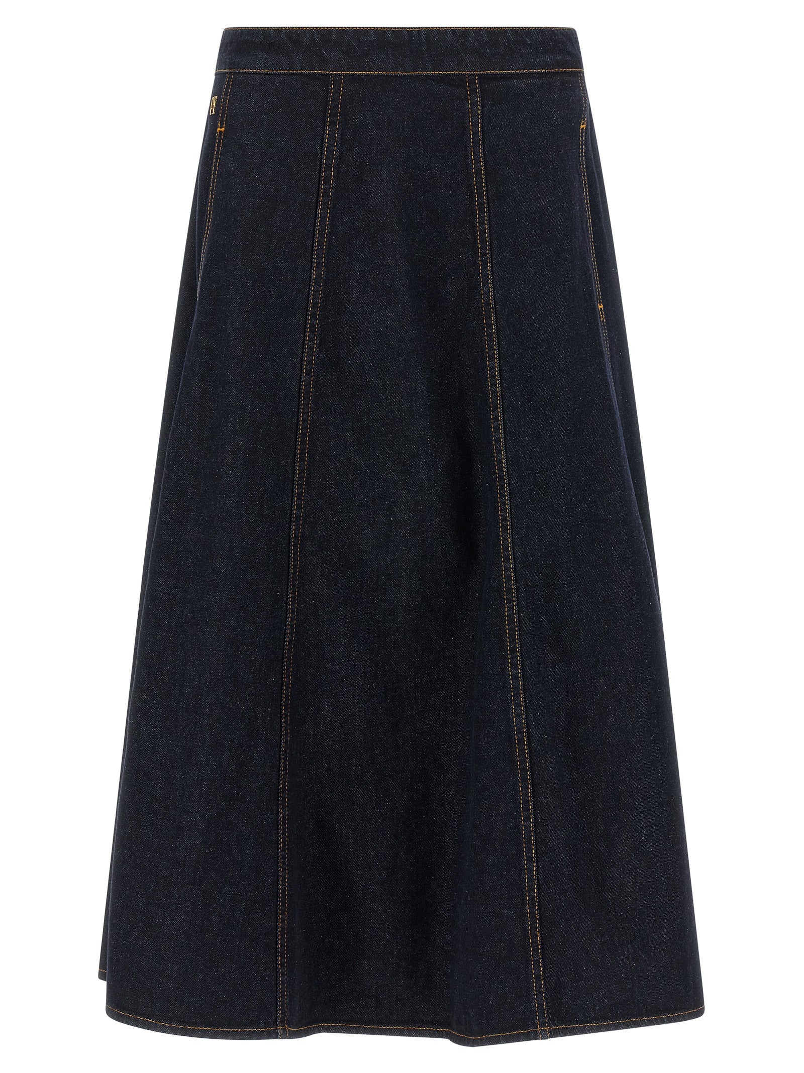 Alberta Ferretti Blaue Baumwoll-Minirock