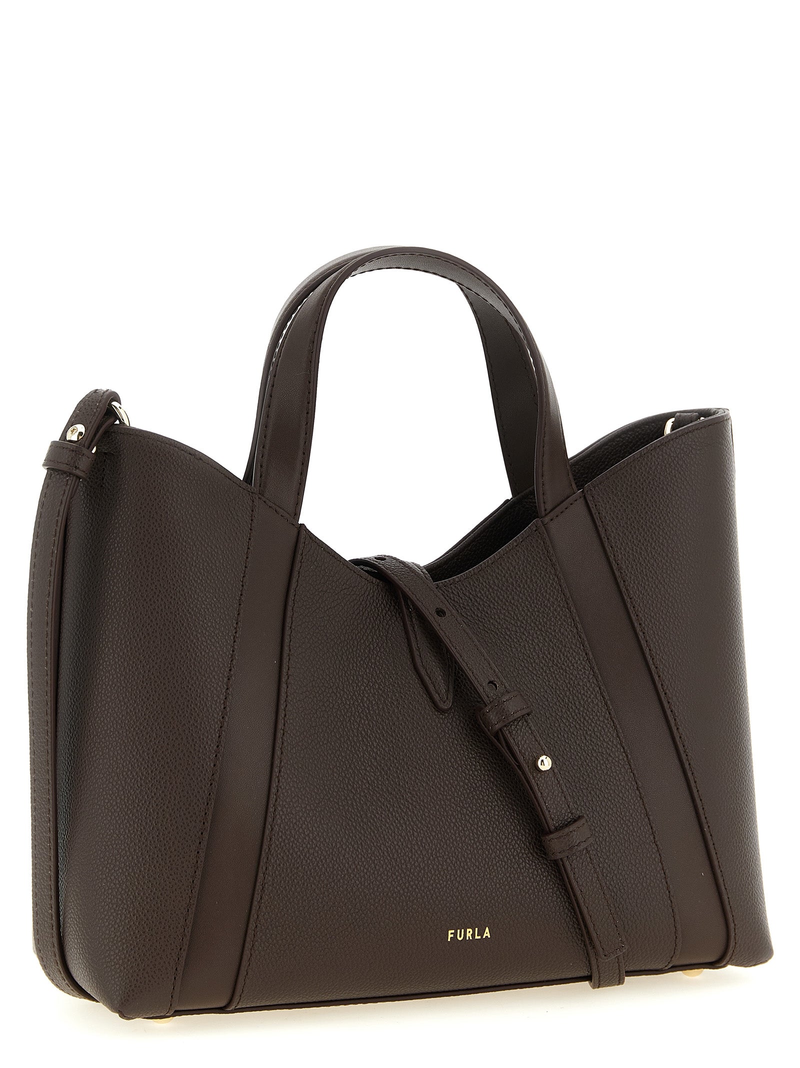 Furla Braune Kalbsleder-Tote Bag