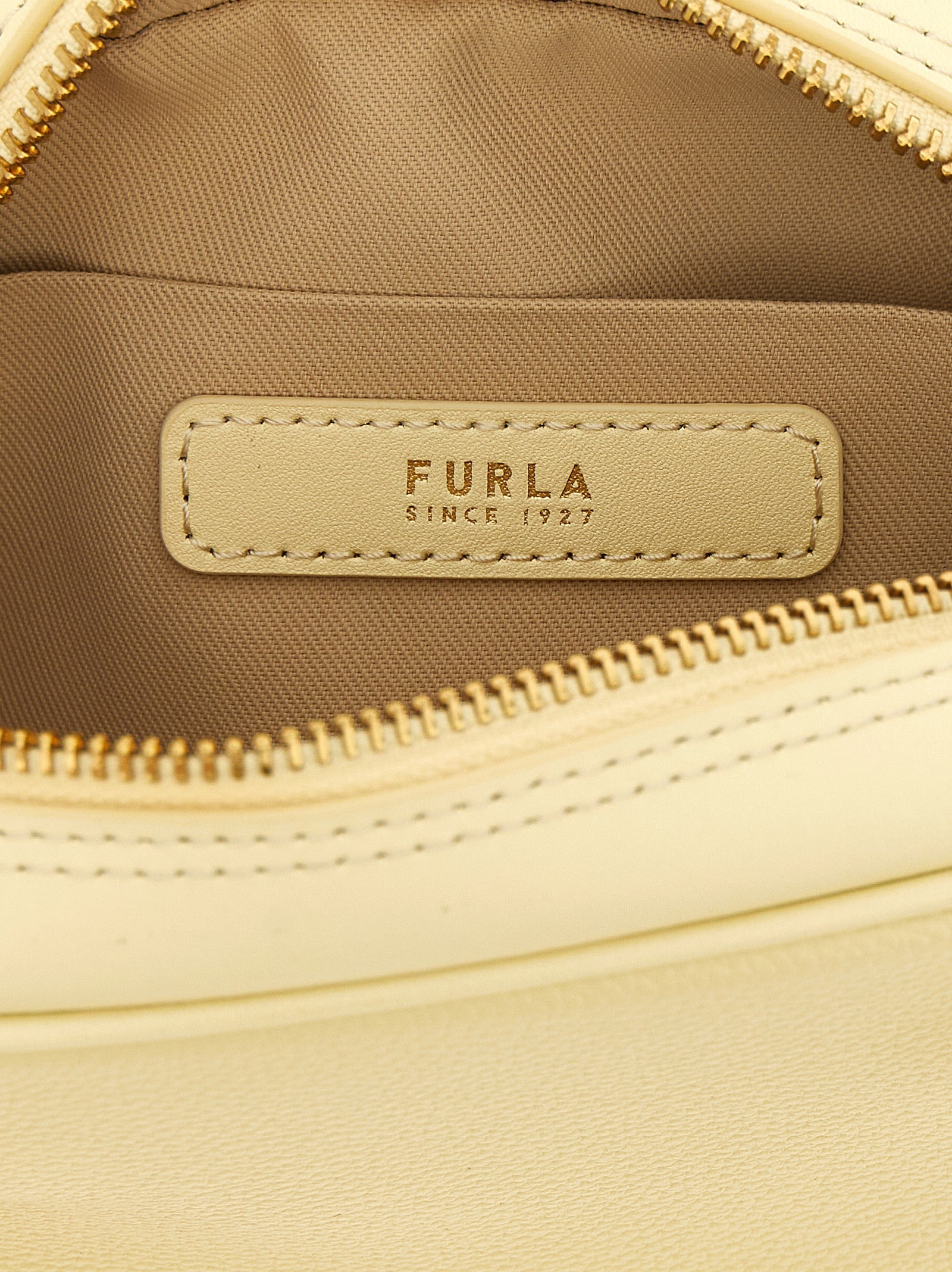 Furla Zweifarbige Kalbsleder-Handtasche
