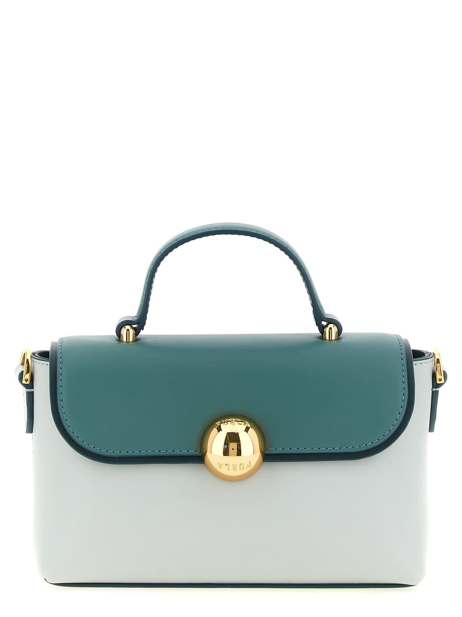 Furla Zweifarbige Kalbsleder-Handtasche