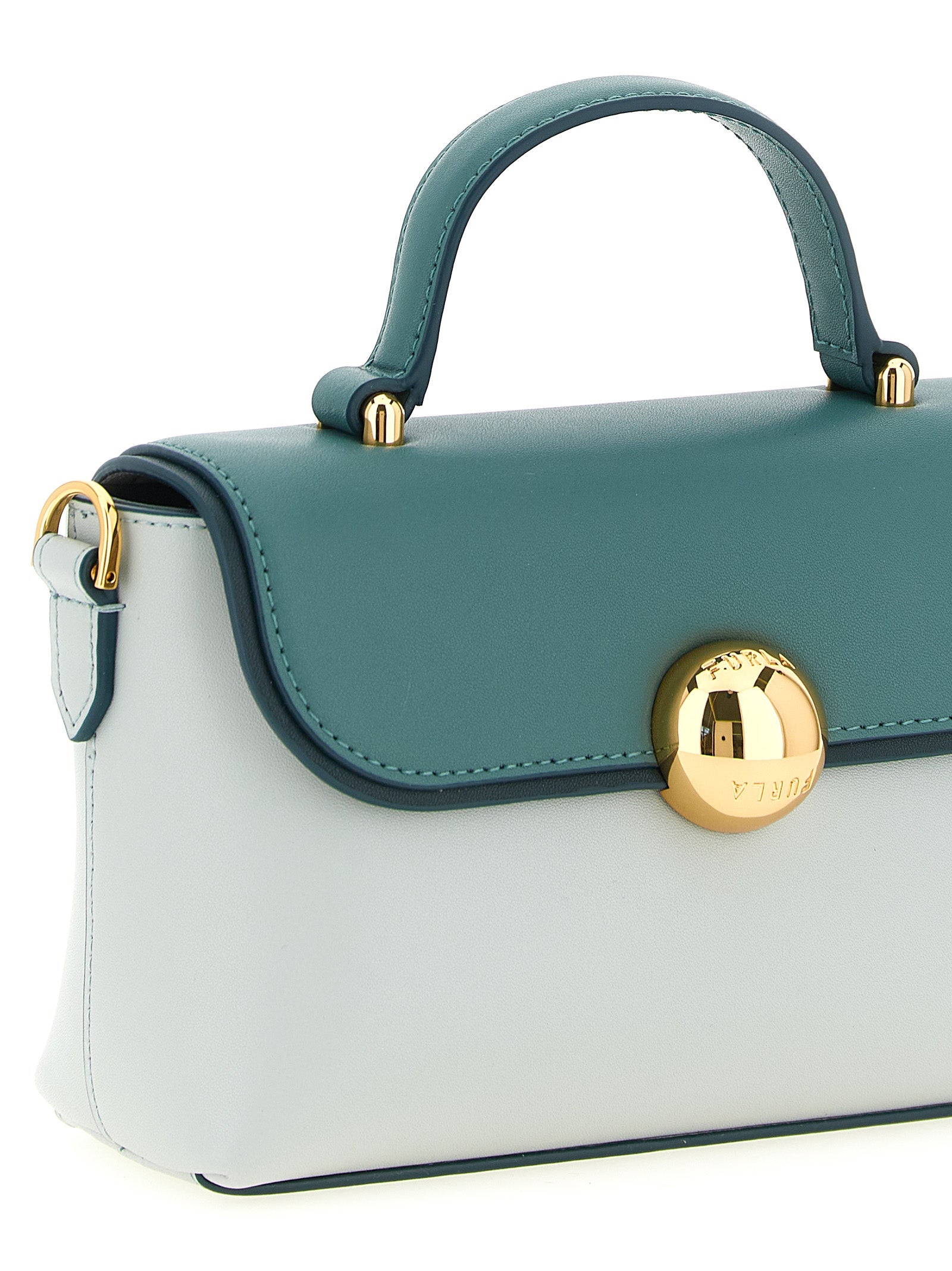 Furla Zweifarbige Kalbsleder-Handtasche
