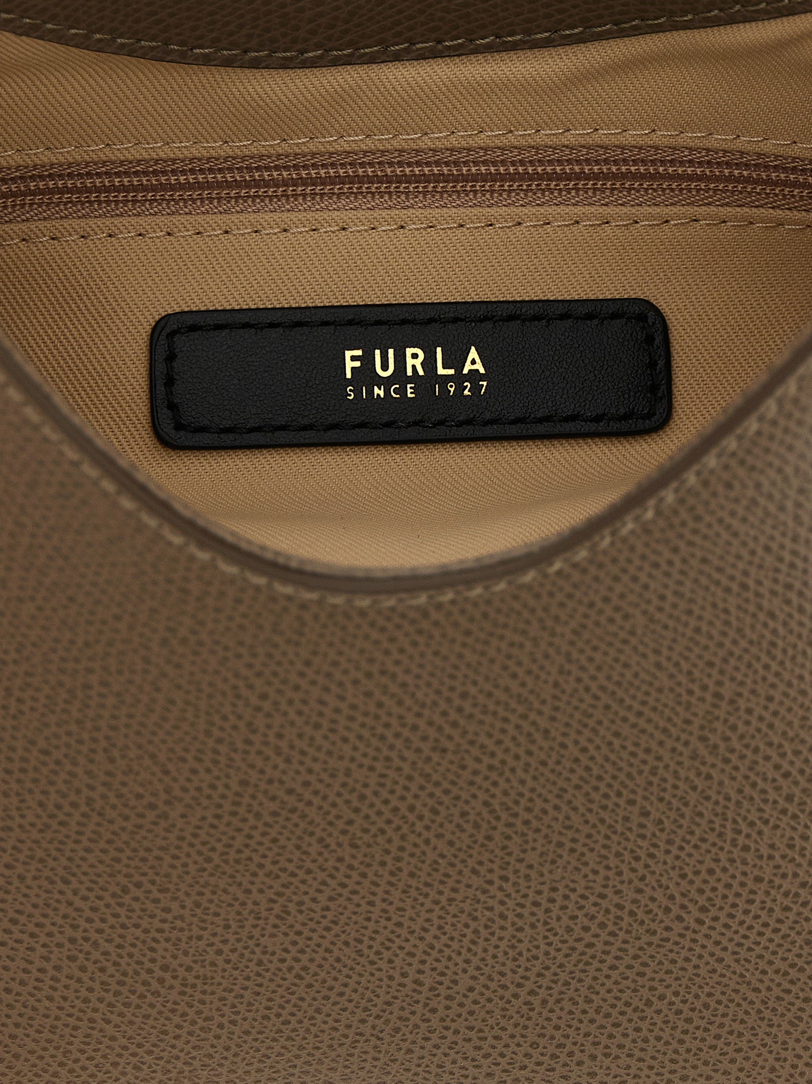 Furla Zweifarbige Kalbsleder-Handtasche