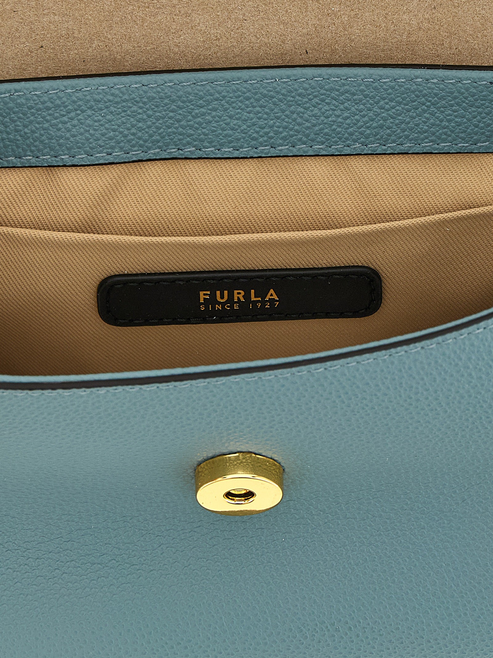 Furla Handtasche aus blauem Kalbsleder