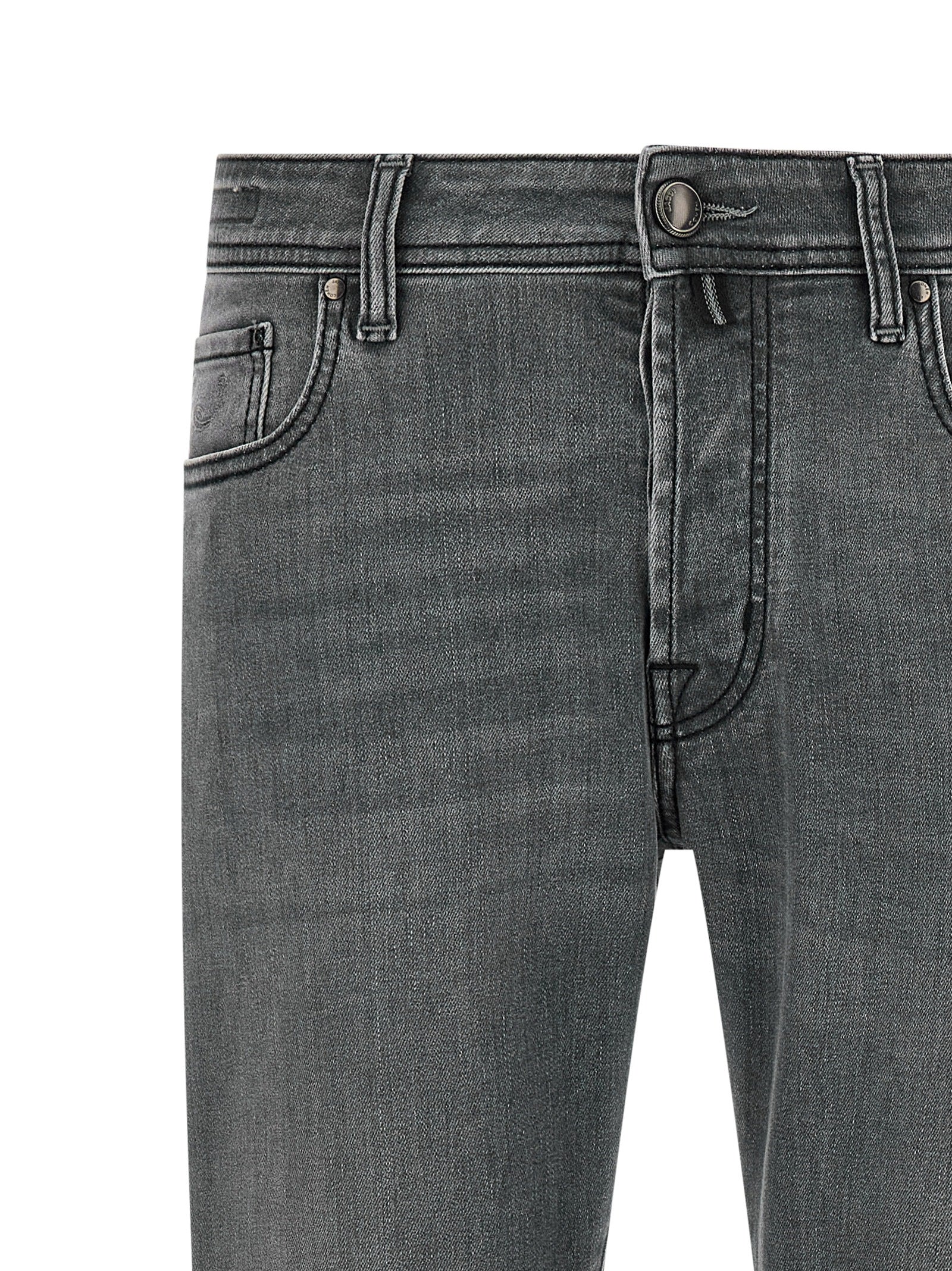 Jacob Cohen Graue Slim Fit Jeans aus Baumwolle